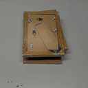 Egofine 4x6 Picture Frames with Plexiglass, Display Pictures 3x4.5 and 3.5x5 with Mat or 4x6 Without Mat Set of 4 for Tabletop and Wall Mounting, Carbonized Brown