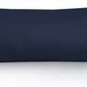 Leeden Body Pillow Cover, 100% Cotton, 800 Thread Count, Soft Breathable Long Pillow Case, Envelope Closure (Navy Blue,21"x 54")