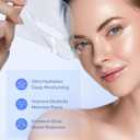 Bio-Collagen Real Deep Mask: Overnight Hydrating, Pore Minimizing, Glowing - Hydrogel With Hyaluronic Acid & Cica - Ultra Low Molecule - Women & Men - 5 Pcs