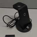 3 in 1 Charging Station for iPhone, Wireless Charger for iPhone 17 16e 16 15 14 13 12 11 X Pro Max & Apple Watch - Wireless Charging Station for AirPods 4 3 Pro (Black)