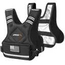 APEXUP 12-18lbs Adjustable Weighted Vest with Washable Layer, Weight Vest for Men Women Strength Training, Running, Walking (Black/ Two Layer)