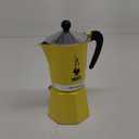 Bialetti - Rainbow: Stovetop Espresso Maker, Moka Pot, Italian Coffee Maker, 6 Espresso Shots (8.4 oz - 250 ml), Aluminum, Yellow