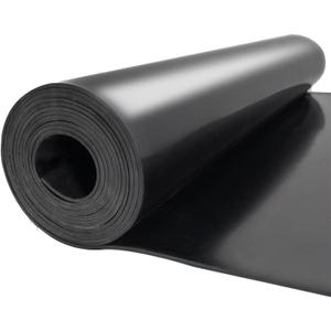 Nisorpa 3.3x9.8 ft Solid Rubber Sheet Heavy Duty Neoprene Rubber Rolls 1/8" Thick Large Sealing Rubber Roll Silicone Heatproof Oil Waterproof Rubber Mats for Garage Sound-Proof Floor DIY Gasket Shock