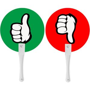 Thumbs Up/Thumbs Down Paddles 24 Packs for Classroom Voting, Teacher Classroom Event Supplies and Teacher Student Interaction Signs