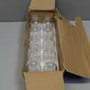 Rionisor 4OZ Small Glass Bottles with Lids and Funnels, 120ml Boston Round Glass Bottles, Leak Proof Mini Travel Bottle, Perfect for Diy Essential Oils, Hot Sauce and Juices, 10 Pack Clear No Lid