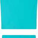 Lands' End Girls' UPF 50+ Swim Bikini Bottom and Racerback Tankini Set, Ceramic, Large