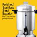 Hamilton Beach Commercial Coffee Urn & Hot Beverage Dispenser, 60 Cup Capacity, Polished Stainless Steel (D50065)