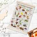 laveliabel Western Cowboy Alphabet Poster Hanger Frame, Western Cowboy Nursery Banner Poster with Wood Hanger, West Alphabet Educational Wall Art Decor for Kids Toddler Baby Boy Room, 12x16in