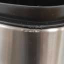 Amazon Basics MEDIUM Trash Can, 7.9 Gallon (30L), Smudge Resistant Rectangular Bin with Soft-Close Lid, Step Foot Pedal, Removable Inner Bucket, Brushed Stainless Steel, Satin Nickel Finish