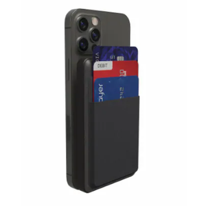 Mophie Snap + Juice Pack Mini Wallet Portable Charger & Card Holder - Black