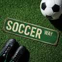 Soccer Gifts Soccer Stuff for Boys 8-12 Sports Poster Wall Decor for Boys Room Vintage Metal Tin Signs Teen Boys Birthday Christmas Wall Art for Bedroom Man Cave