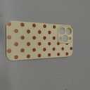 Skyseaco Compatible with iPhone 15 Pro Max Case Cute Polka Dot Phone Case Soft Slim TPU Shockproof Phone Cover Full Camera Protection for Women Girls 