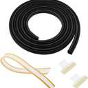 154827601 Dishwasher Door Seal Combo Kit - Fit for Fri-gidaire Ken-more FFBD2411NS0A FGID2466QF4A FGHD2465NF1A, Including 154827601 Door Seal & 809006501 Door Lower Seal & 154701001 Splash Shield Kit
