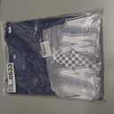 Funny Mama Bow Shirts for Women Checkered Mom T-Shirt Momma Graphic Short Sleeve Tee Top (Blue, M)