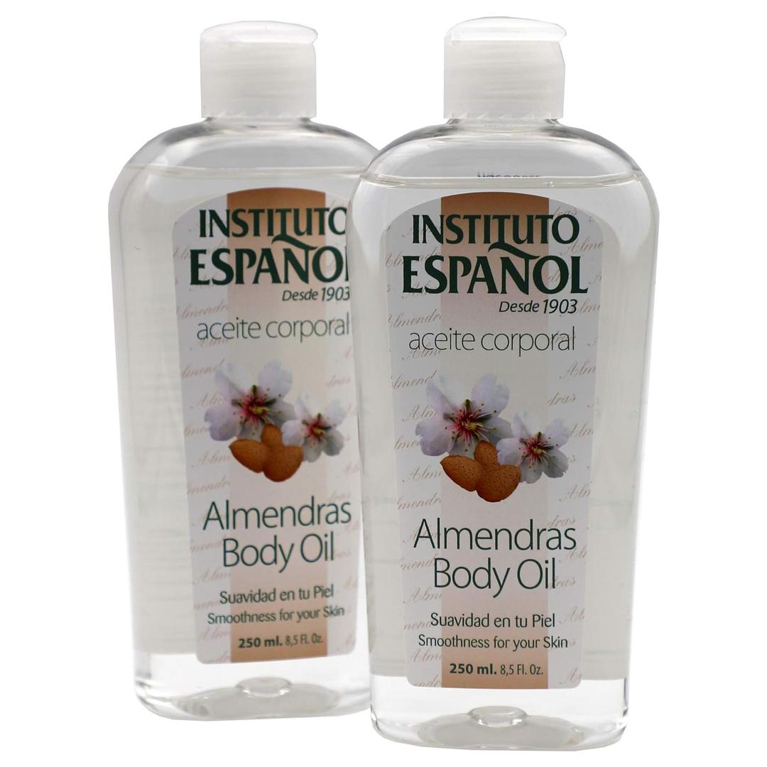 Instituto Espaol Almond Body Oil, Smoothness for your Skin, 2-Pack Of 8.5 FL Oz each, 2 Bottles