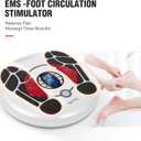 OSITO EMS Foot Massager for Neuropathy, HSA Foot Circulation Stimulator, FSA Massager for Circulation and Pain Relief, 25 Modes 99 Intensities, Ideal for Women/Men,4 TENS Unit Muscle Stimulator Pads