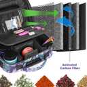 Smell Proof Bag with Combination Lock, Odorless Smell Proof Container with Activated Carbon Fiber, Smell Proof Box Odor Proof Lock Bag (EXP 10/06/26)