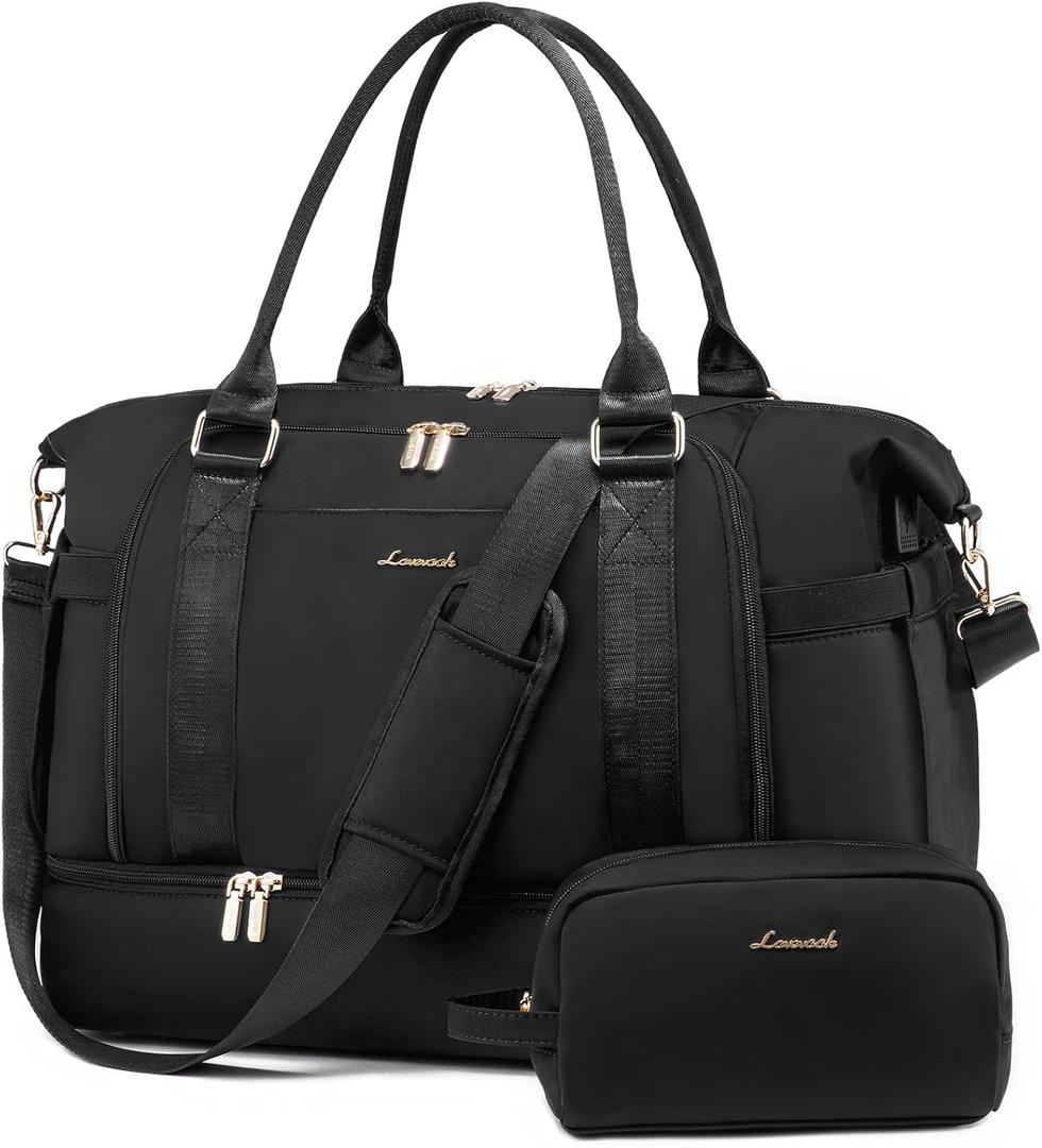 Gym Bag for Women LOVEVOOK Travel Duffel Bag with USB Charging Port,Weekender Bags for Women with Shoe Compartment,Carry on Overnight Bag with Toiletry Bag,Hospital Bags for Labor and Deliver (Medium, Black-UP) Gym Bag for Women LOVEVOOK Travel Duffel Bag with USB Charging Port,Weekender Bags for Women with Shoe Compartment,Carry on Overnight Bag with Toiletry Bag,Hospital Bags for Labor and Deliver (Medium, Black-UP)