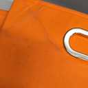 Robuy Foldable Cube Storage Bins Set of 4 Fabric Storage Boxes with Dual Metal Handles for Organizing Clothes, Toys, Towels 13x13x13 inch (13x13x13 inch, 4Pack Orange)