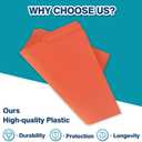 H4D 30 Pack Plastic File Folders Heavy Weight, Poly Colored File Folders 1/3-Cut Tabs with Sticky Labels, Letter Size, Assorted Colors