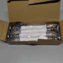 SUNSGNE Battery Operated Window Candles, Flameless Window Candles with Auto Timer for Holiday Home Table Christmas Decor, C26 LED Ultra-Bright Bulbs, 4 Pack, Antique Bronze Base