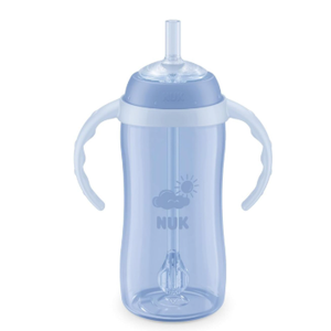 NUK Learner Straw Cup 10oz - Toddler Cup with Soft Straw for Easy Drinking Suitable for Ages 8 Months and Up