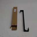 Wreath Door Hanger, 2 Pack Adjustable Wreath Hanger for Front Door Decor Halloween Christmas Decorations from 14.9-25", Heavy Duty Metal Over The Door Hooks Organizer 20 lbs Indoor Outdoor (Black-15.6IN-2Pack)