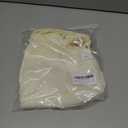 BAIGRAM Women Sleeveless Y2K Beaded Buckle One Shoulder Crop Tank Tops Asymmetric Ruched Slim Fit Summer Boho Going Out Tops Cream Yellow (S)