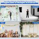 Pipe and Drape Backdrop Stand 8ftx10ft Adjustable Background Support System Heavy Duty Background Stand for Wedding Banquet Decorations Silvery