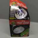 ToxiRium Reptile Light Fixture, 1 Pack 5.5-Inch Deep Dome Lamp Caps with Optical Reflection Cover, Heat-Resistant Design for Reptile Enclosures, Terrariums, and Amphibian Habitats., Black