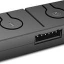 EZDIY-FAB 12V to 5V RGB Converter, 3-Way Splitter, SATA Connector, 50 Color Modes, 100x 5V LEDs