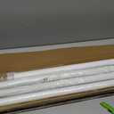 Extra Long Tension Curtain Rod 40-183Inch (3.3-15 ft) White, 1.26" Diameter