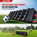 Soccer Rebounder Board, 6-in-1 Dual Surface, 3 Adjustable Angles
Portable Kick Back Wall for Passing, Control & Reflex Training, Designed for Solo Practice at Home or Outdoors