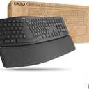 Logitech Ergo K860 Split Wireless Keyboard for Business - Ergonomic Design, Secured Logi Bolt Technology, Bluetooth, Globally Certified, Windows/Mac/Chrome/Linux - Graphite