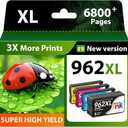 Starink Compatible 962XL Ink Cartridges Combo Pack, Replacement for HP 962XL Ink, Replacement for HP 962 Ink, Compatible with HP OfficeJet Pro 9010 9015 9018 9020 9025 Printers, 4 Pack, Latest Chip