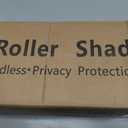 Outdoor Roller Shades for Patio, 9' W x 8' H Cordless Patio Shades Roll Up Outdoor Blinds with Splicing Design, 90% UV Protection for Porch Gazebo Pergola, Black, 108"W x 96"H