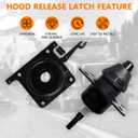 Hood Release Set (2PCS) Upper & Lower Latches Replacement for Volvo Truck