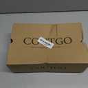 Coutgo Womens Wedge Platform Sandals Espadrille Heels Open Toe Buckle Ankle Strap Summer Shoes (White, M)