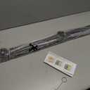 Linear Shower Floor Drain, Black 36 Inch 304 Stainless Steel Bathroom Drains Kit, Rectangular Shower Trench Drain with Reversable Tile-in Pattern Drain Cover & Hair Catcher