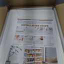 SNSLXH Portable Clear Storage Bins with Lid & Wheels, 24QT Clear Storage Bins with Lid, 4-Tier Plastic Bins with Wheels, Stackable, Magnetic Doors, for Bedroom, Living Room, Office (34.6*14.96*11in)