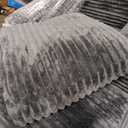 45'' Chaise Lounge Chair Indoor, Corduroy Upholstered Boneless Sofa Bed, Deep Seat Sleeper Couch Reading Chairs, Small Comfy Cloud Sofas Couches for Living Room, Bedroom, Movie Room (Dark Grey)