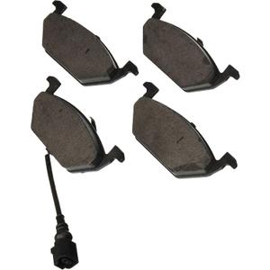 BOSCH BE768AH Blue Semi-Metallic Disc Brake Pad Set With Hardware - Compatible With Select Volkswagen Beetle, Golf, Golf City, Jetta, Jetta City; FRONT