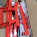 Engine Hoist with Lever, 2 T Folding Cherry Picker Engine Hoist with Lever and 6 Casters, 4400 LBS Heavy Duty Hydraulic Shop Crane, Engine Lift for Workshops Garage Warehouse