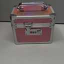 Medicine Lock Box with 3-Digit Combination Lock Pink Lockable Storage Box for Medication, Small Lock Box for Valuables, 7" Locking Medicine Box, Lock Box for Home Travel Dorm