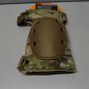 ALTA 52943.16 AltaCONTOUR LC Gel Insert Knee Protector Pad, MultiCAM Cordura Nylon Fabric, AltaLOK Fastening, Flexible Cap, Long, Coyote
