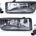ALLGOOD Fog Lights w/Bulbs, Compatible with Ford Explorer 2006-2010/Fit Sport Trac 2008-2010, Front Bumper Fog Light Lamps Clear Lens 1Pair