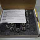 Dynofit 14x1.5 Chrome Lug Nuts Set, 24pcs 7 Spline Drive Wheel Nut for Silverado Sierra Ram 1500 F150, Silver Steel Aftermarket Lugnuts with 1 Socket Key Compatible With Ford Chevy GMC 6 Lug Wheel Rim