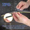 22"+22" Wiper Blades Replacement for Chevy Silverado/GMC Sierra 2014 2015 2016 2017 2018 (Set of 2) Quiet and Durable Stable All-Season Windshield Wiper Blades