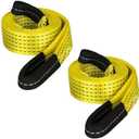 2 Pack 6' x 2" Lifting Sling Straps, 6 Feet Heavy Duty Lift Rigging Strap Tree Saver Recovery Securing Straps, Polyester Flat Towing Web Sling Winch Strap for Trailer, Hoist, Truck.