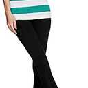 No Nonsense Women's Cotton Blackout Capri Legging M